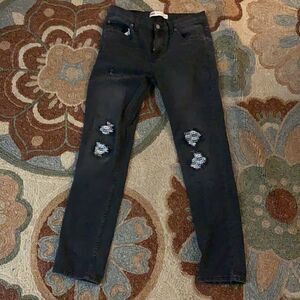 EUC DISTRESSED LEVIS 512 SLIM TAPERED FIT JEANS